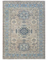 5x7 Ft Kazak Brown Blue Afghan Hand Knotted Geometric Wool Area Rug